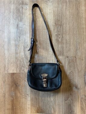 Vintage Dooney & Bourke All-Weather Leather 2  Slim Flap Bag